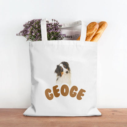 Customized Cute Pet Canvas Bag Tote Bag