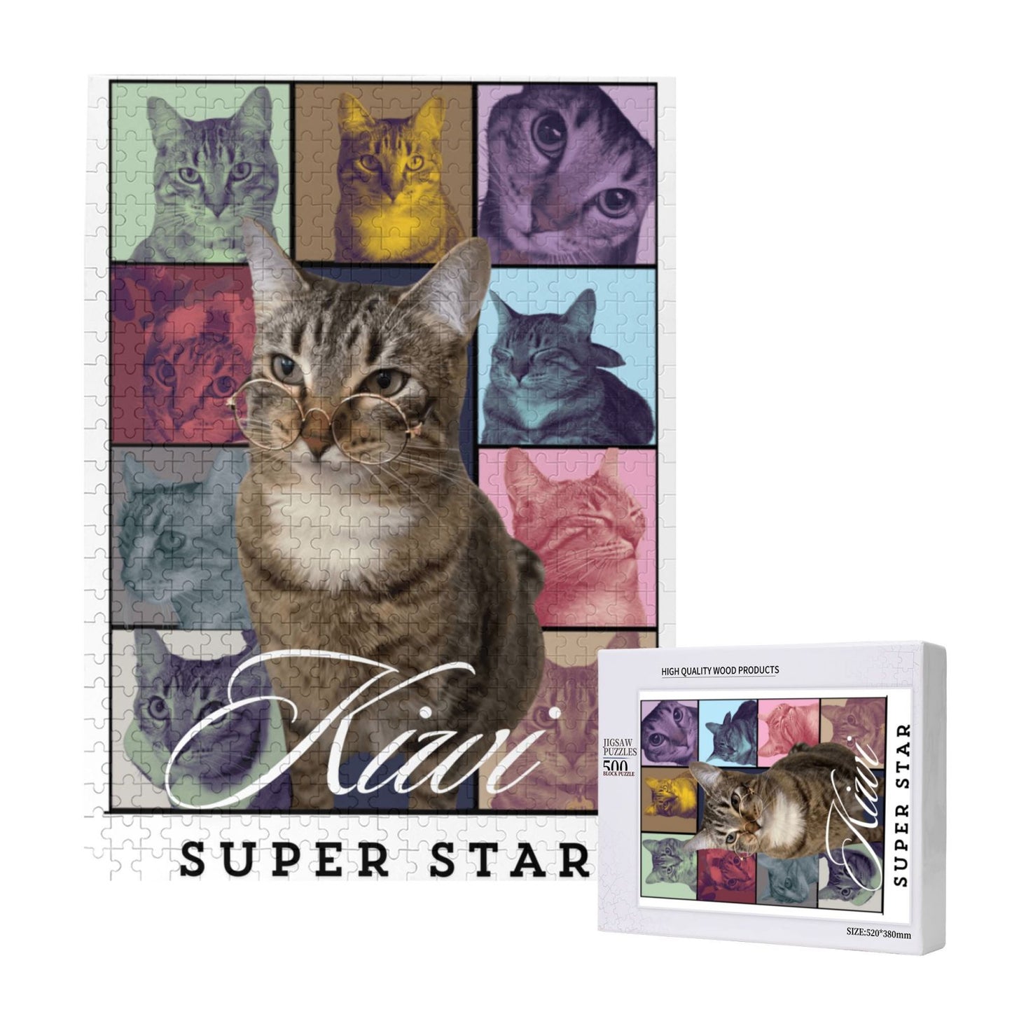 Customized Pet Puzzles, Star Posters Style