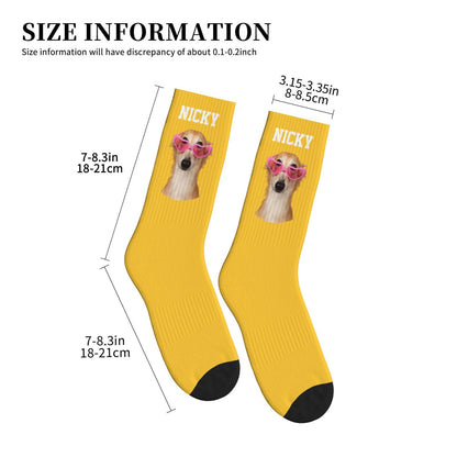 Customized Pet Image Socks, Funny and quirky style