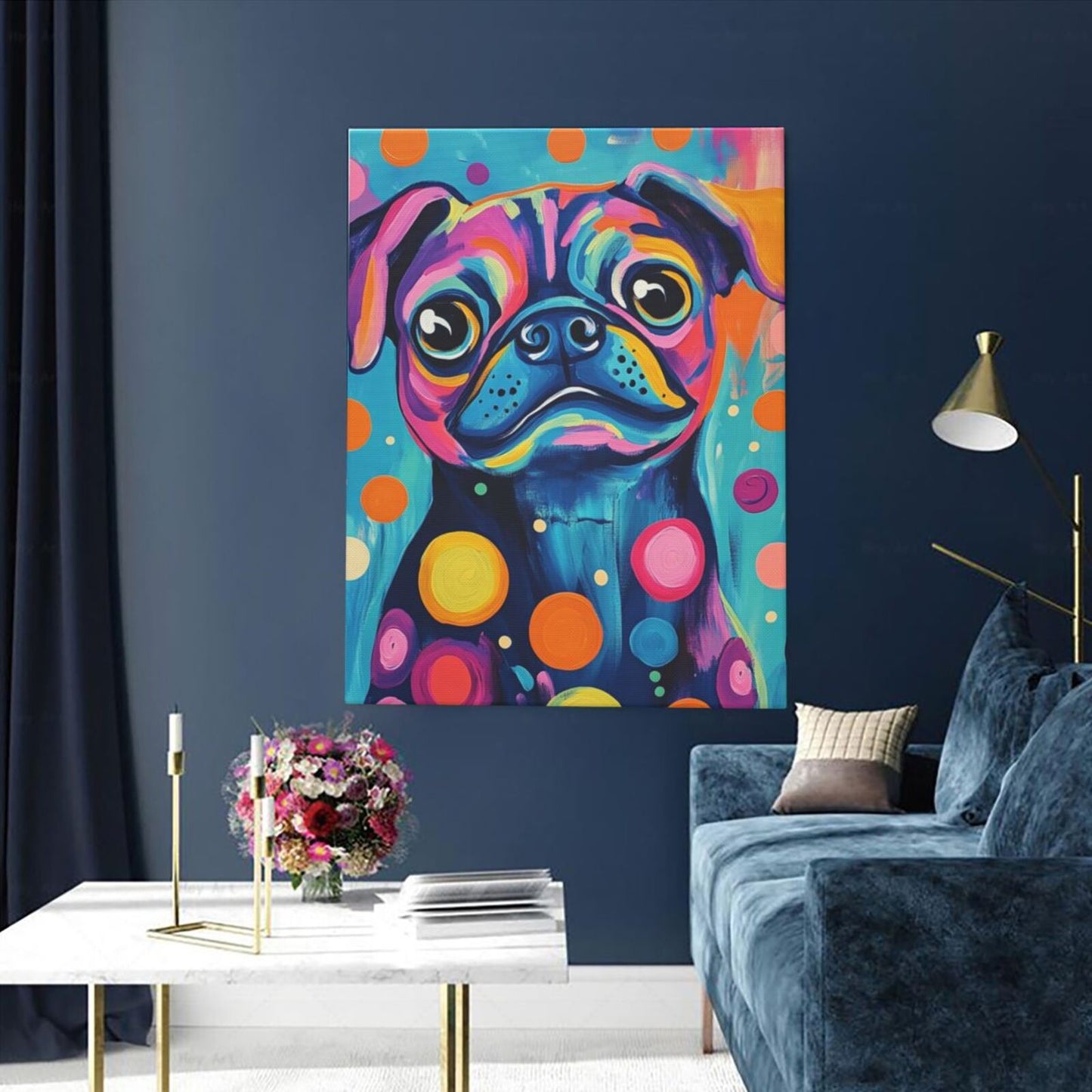 Customized Pet Painting, abstract style