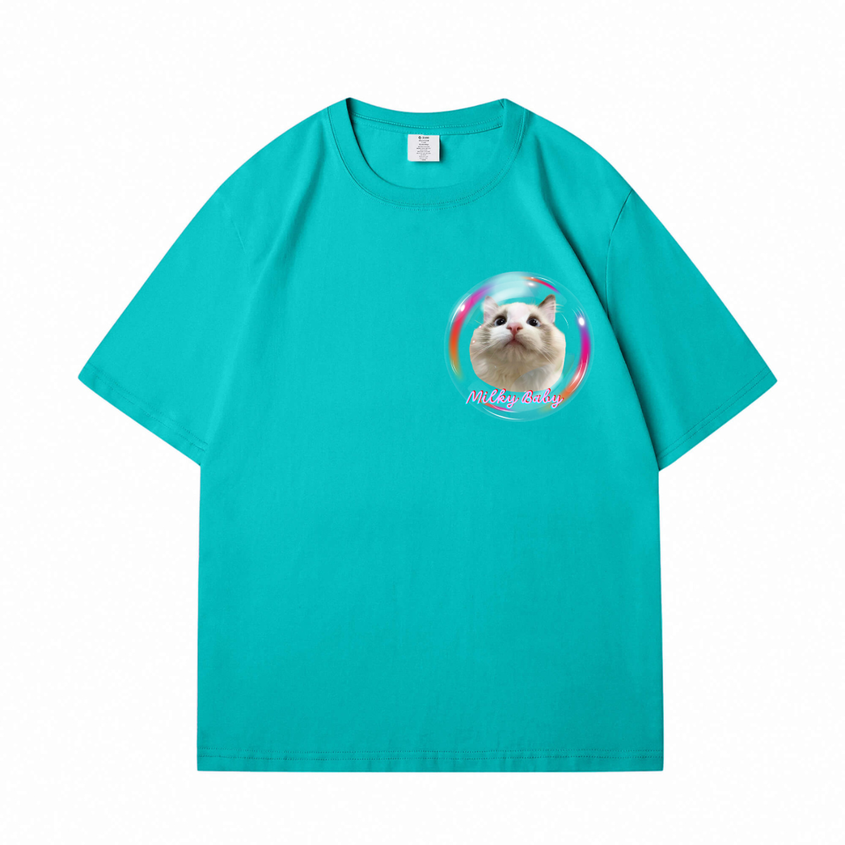 Colorful Bubbles Custom Pet T-Shirt