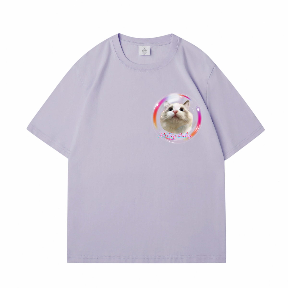 Colorful Bubbles Custom Pet T-Shirt