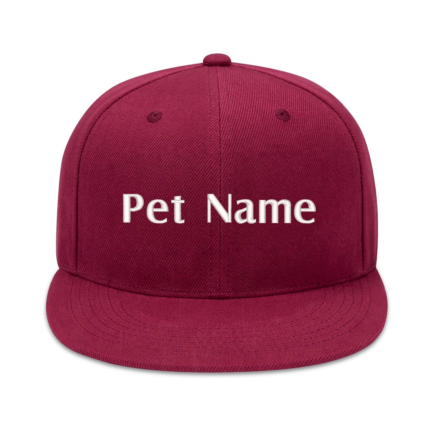 Customized Embroidered Baseball Cap, Customized Pet Name Text Hat